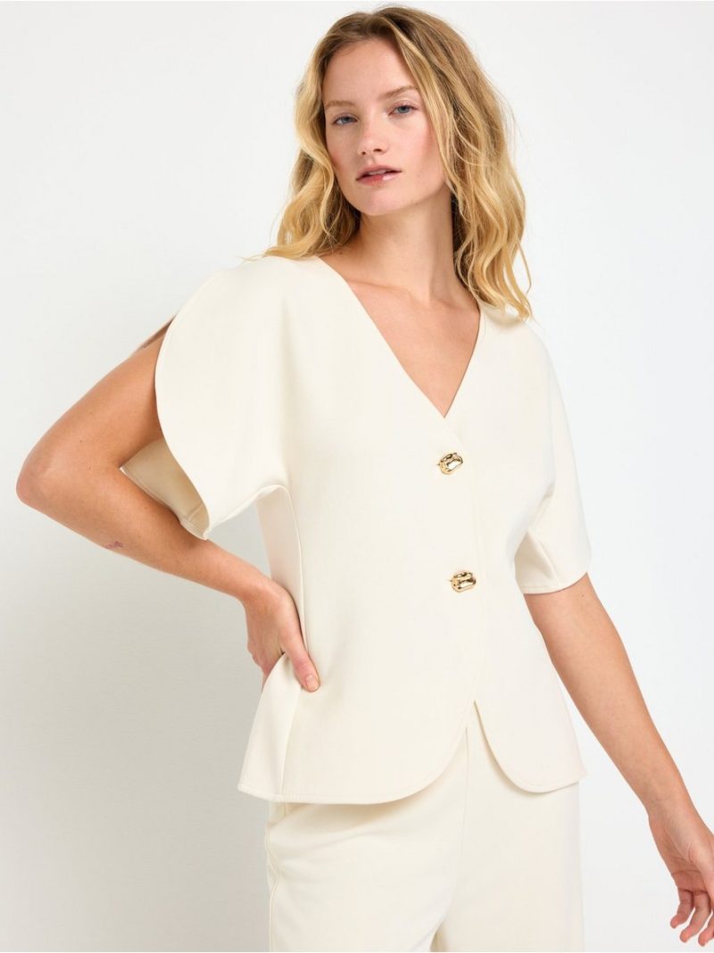 Short-sleeved jersey top - 3013810-1418