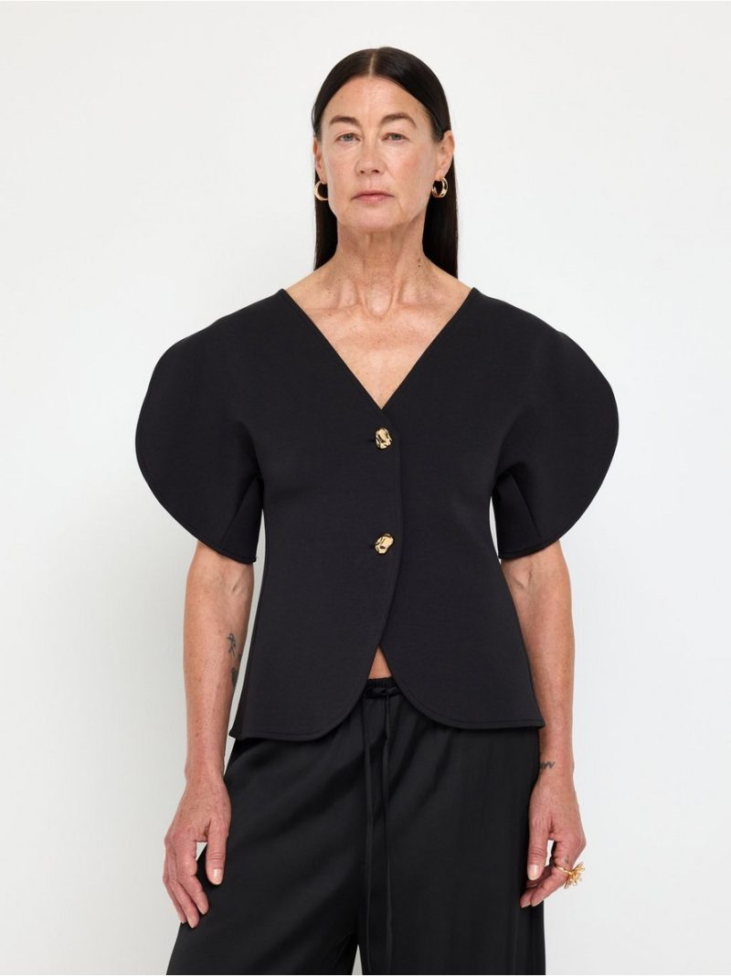 Short-sleeved jersey top - 3013810-80
