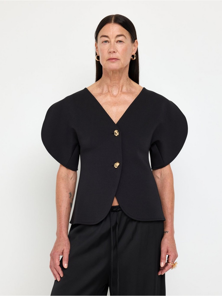 Short-sleeved jersey top - 3013810-80