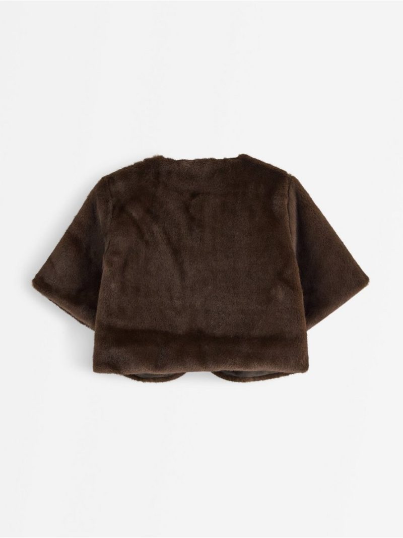 Short jacket in faux fur - 3013811-9618