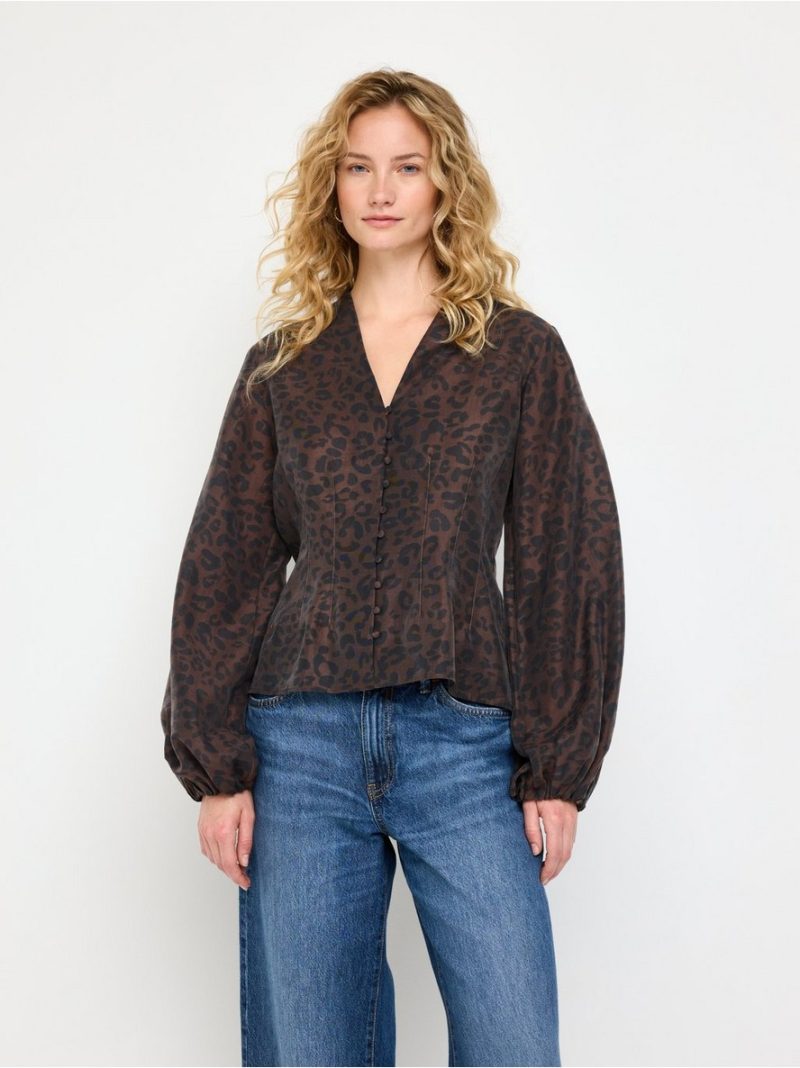Long-sleeved blouse - 3014093-6891