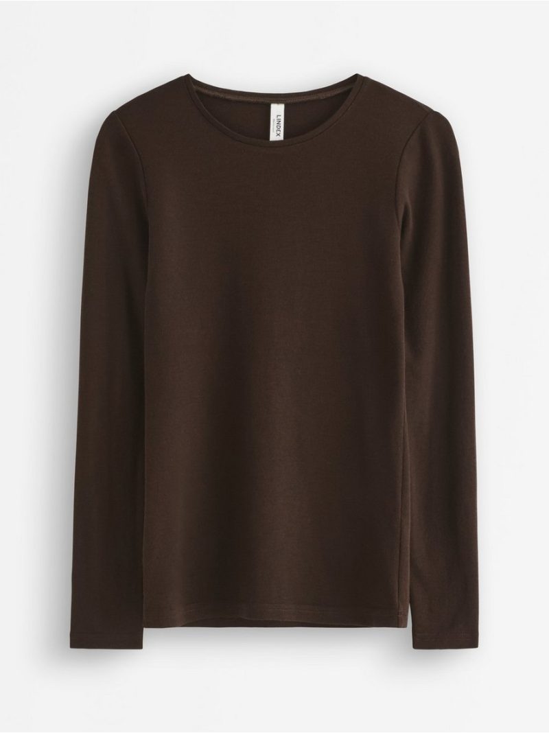 Long sleeve top in merino wool - 8362682-5522