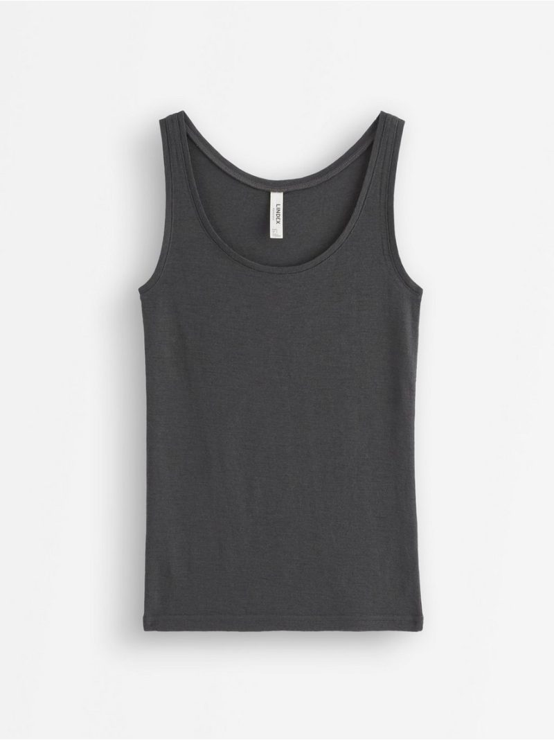 Tank top in merino wool - 8362684-7697