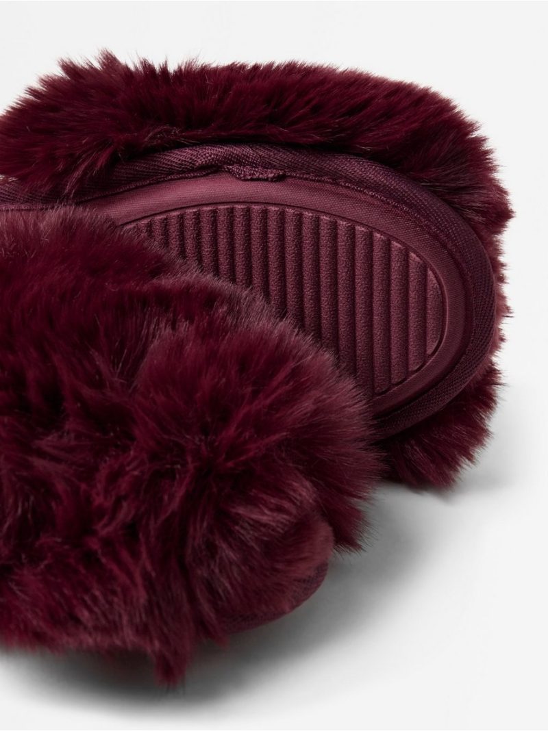 Slippers in faux fur - 8459050-9938