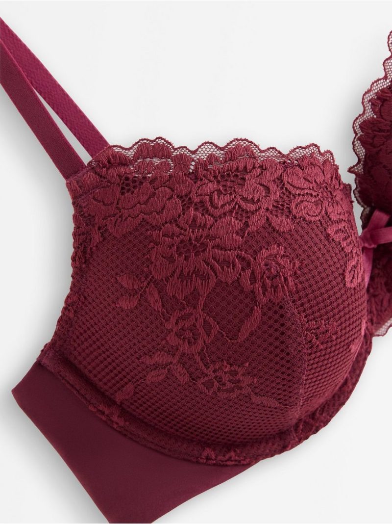 Lilja t-shirt bra with lace - 3005685-9938