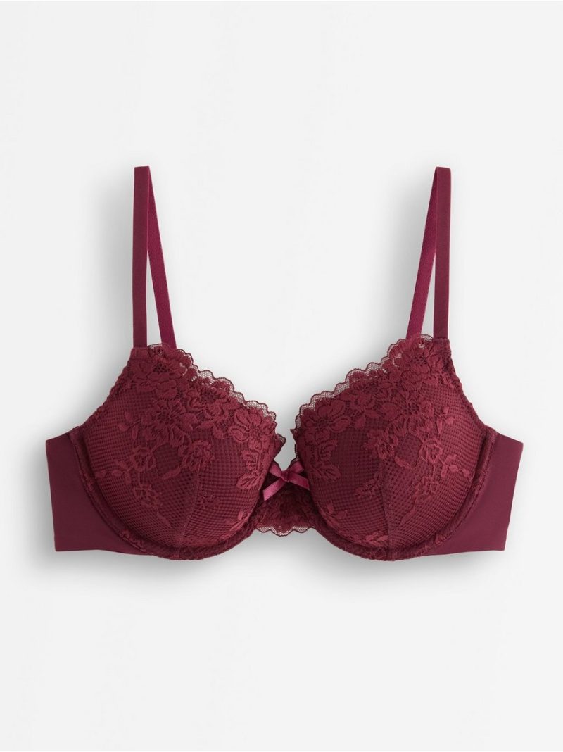 Lilja t-shirt bra with lace - 3005685-9938