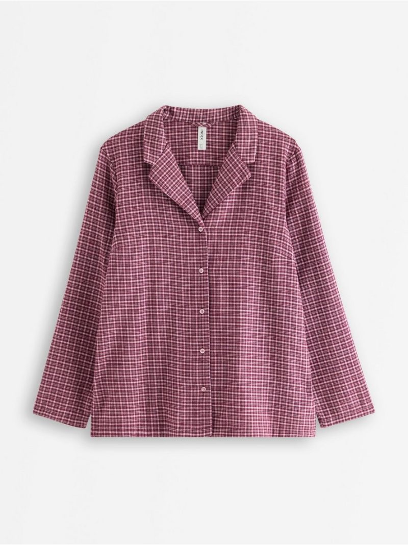 Pyjama shirt in flannel - 3011916-9938