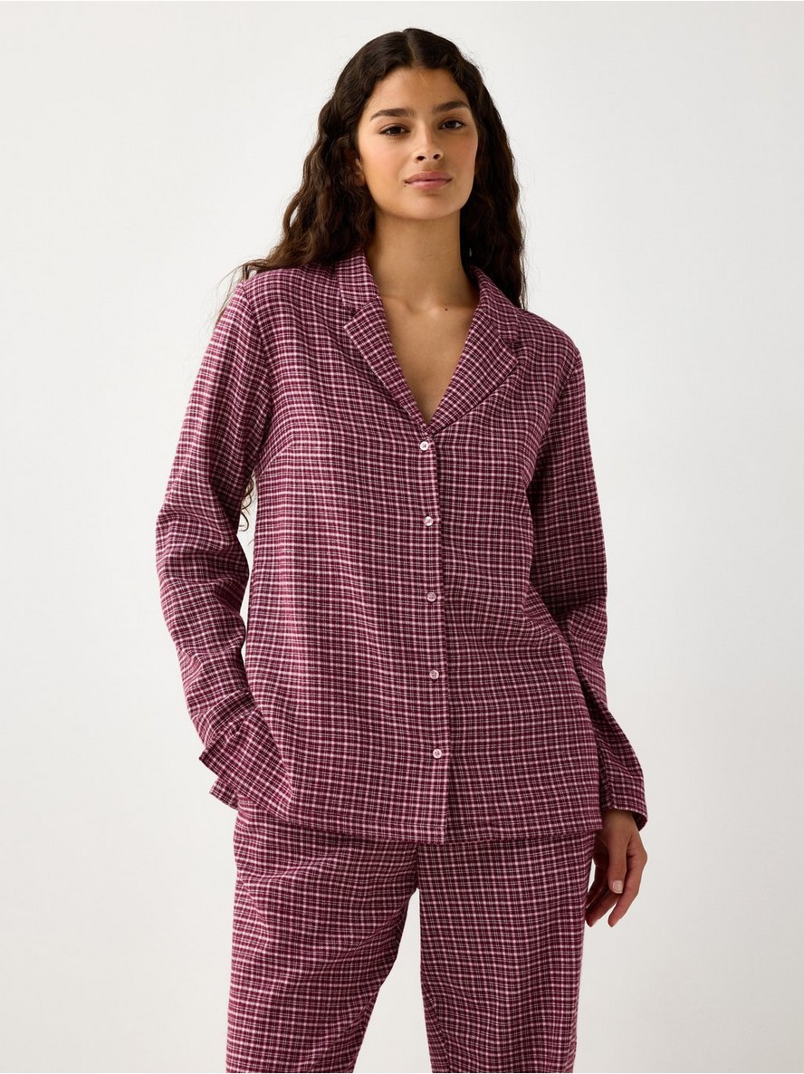 Pyjama shirt in flannel - 3011916-9938