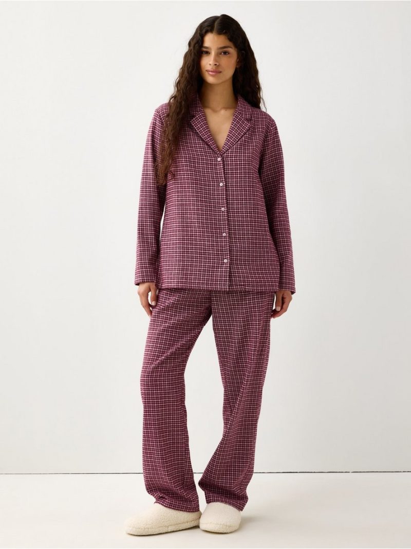 Pyjama shirt in flannel - 3011916-9938