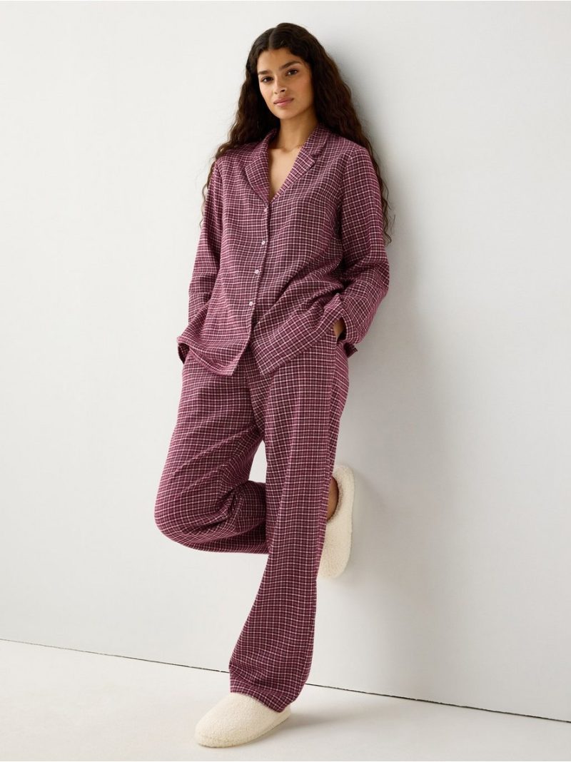 Pyjama shirt in flannel - 3011916-9938