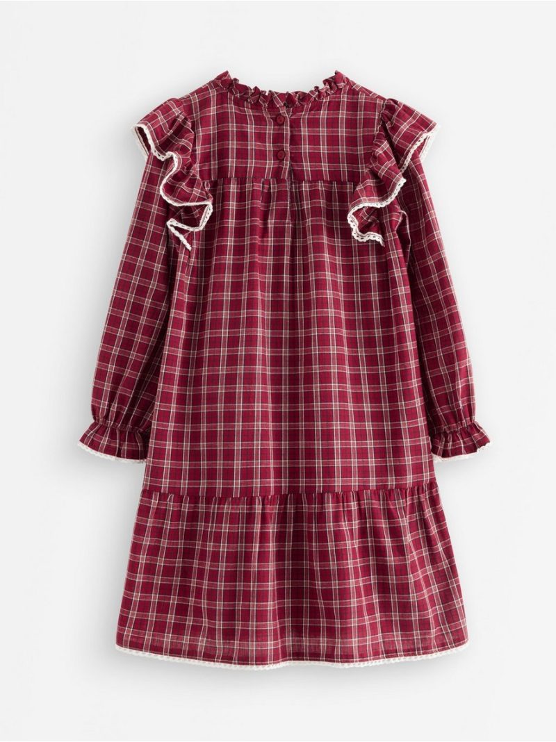 Woven checked dress - 3011958-6968