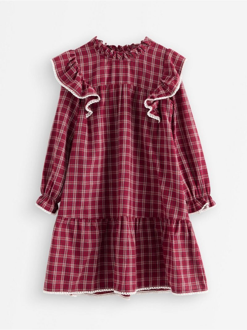 Woven checked dress - 3011958-6968