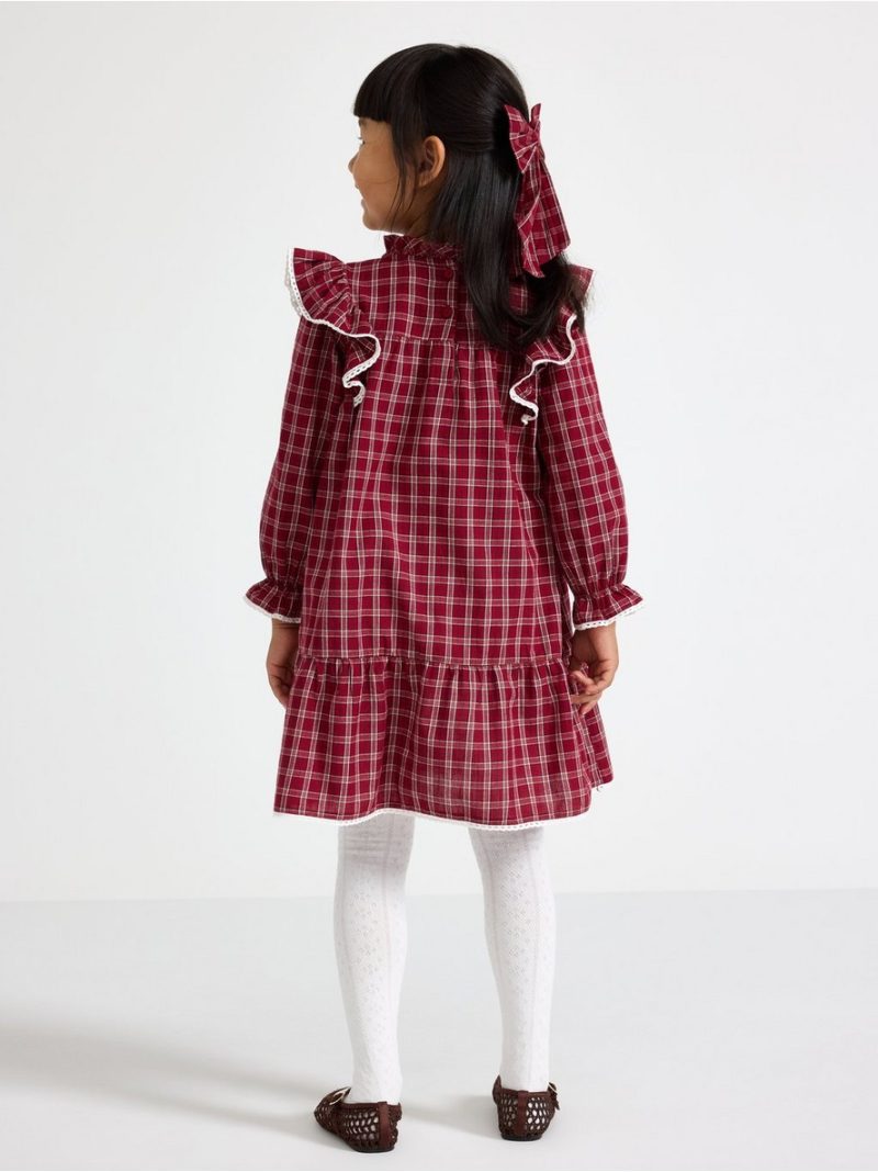 Woven checked dress - 3011958-6968