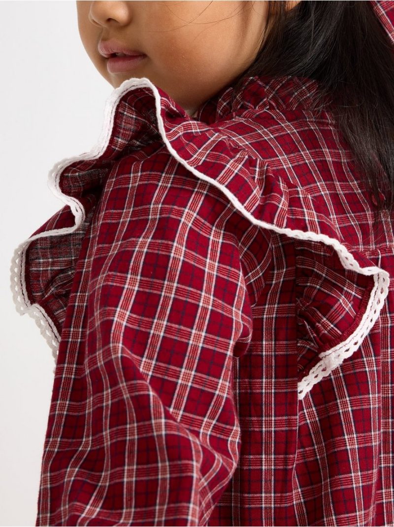 Woven checked dress - 3011958-6968