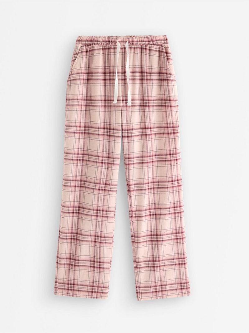 Pyjama trousers in flannel - 3012012-6928