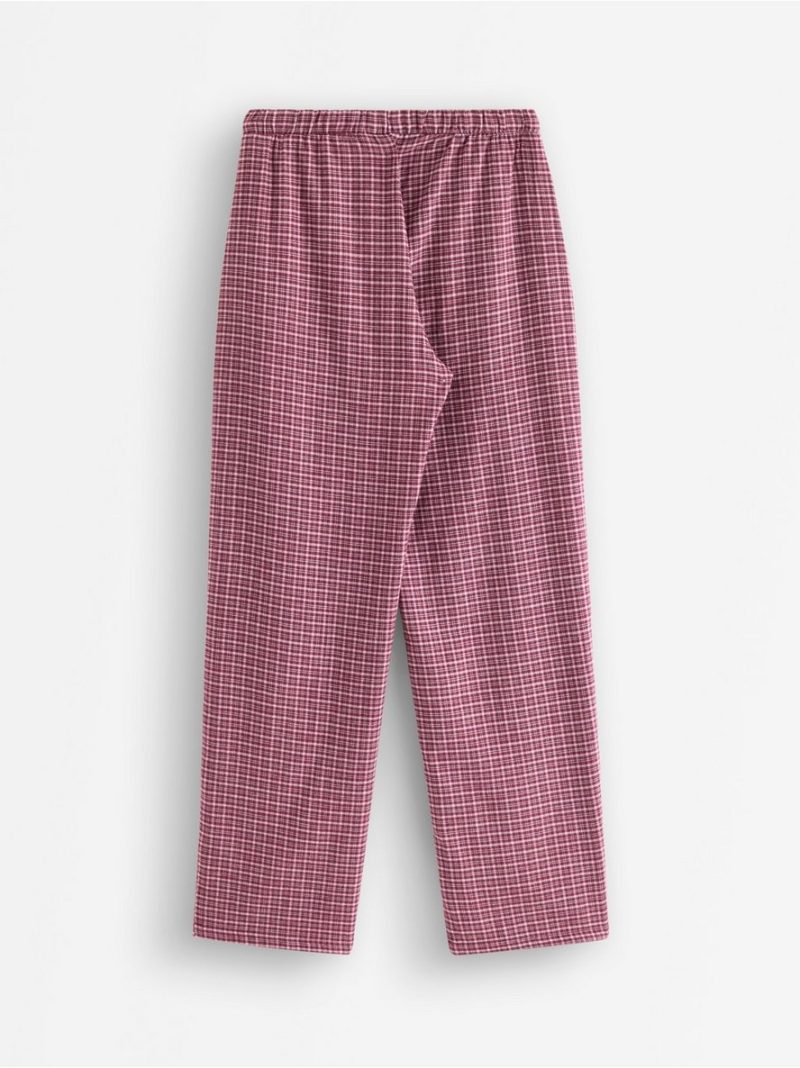 Pyjama trousers in flannel - 3012012-9938