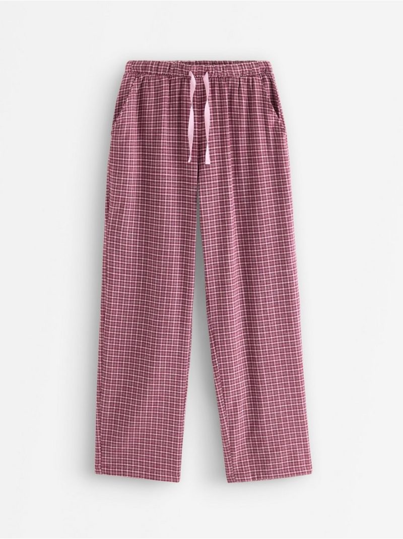 Pyjama trousers in flannel - 3012012-9938