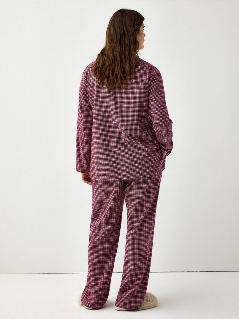 Pyjama trousers in flannel - 3012012-9938