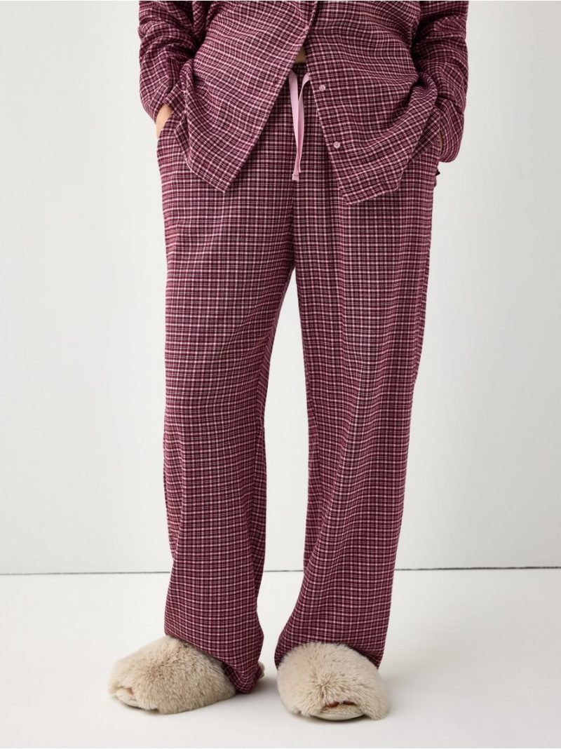Pyjama trousers in flannel - 3012012-9938