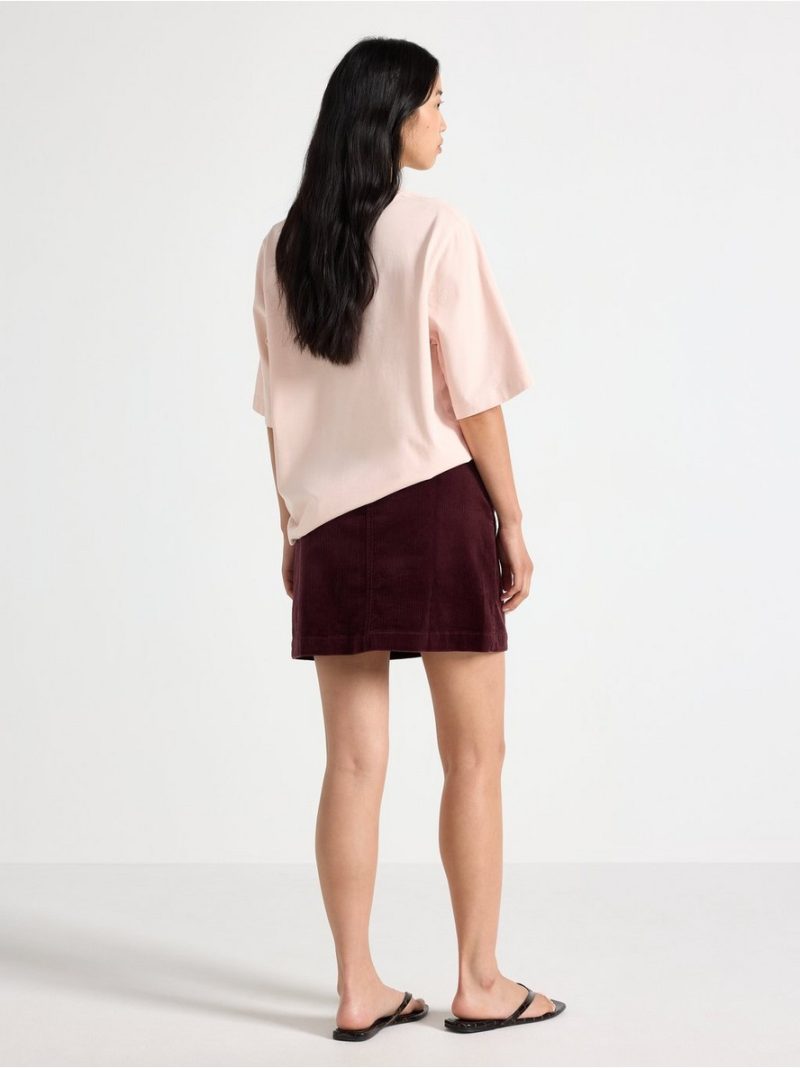 Mini skirt in corduroy - 3012240-5013
