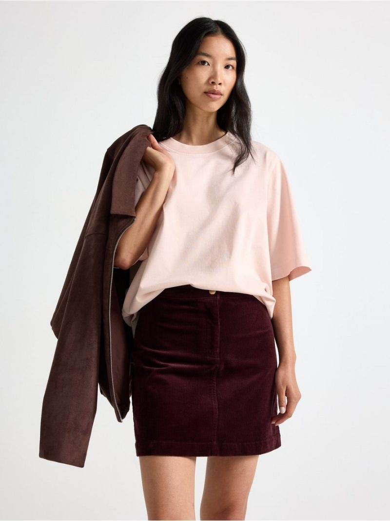 Mini skirt in corduroy - 3012240-5013