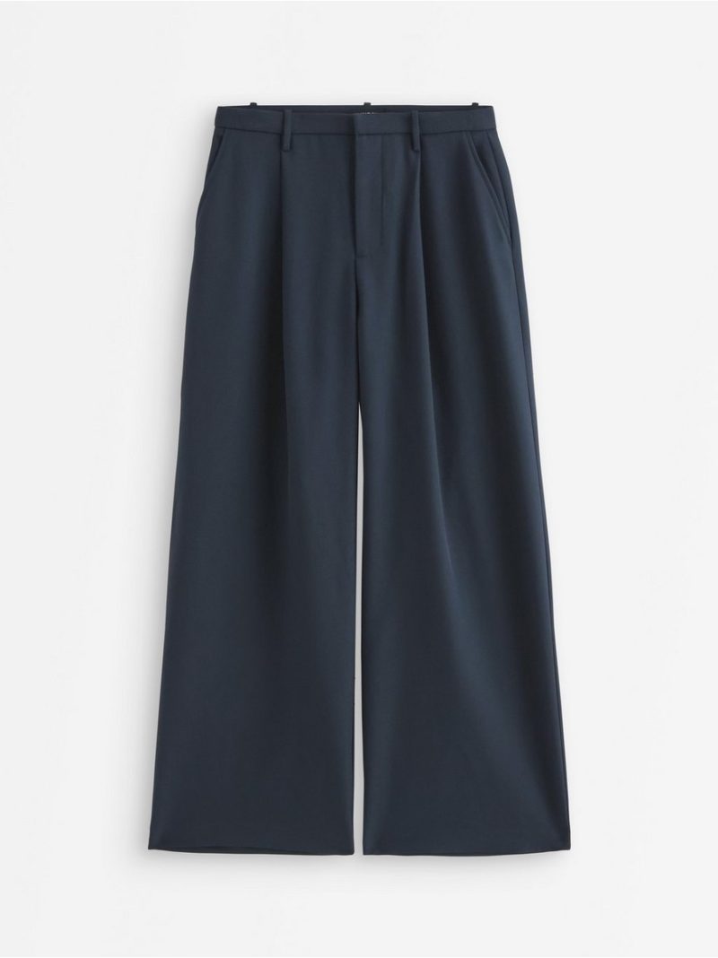 Wide trousers with mid waist - 3012282-7318
