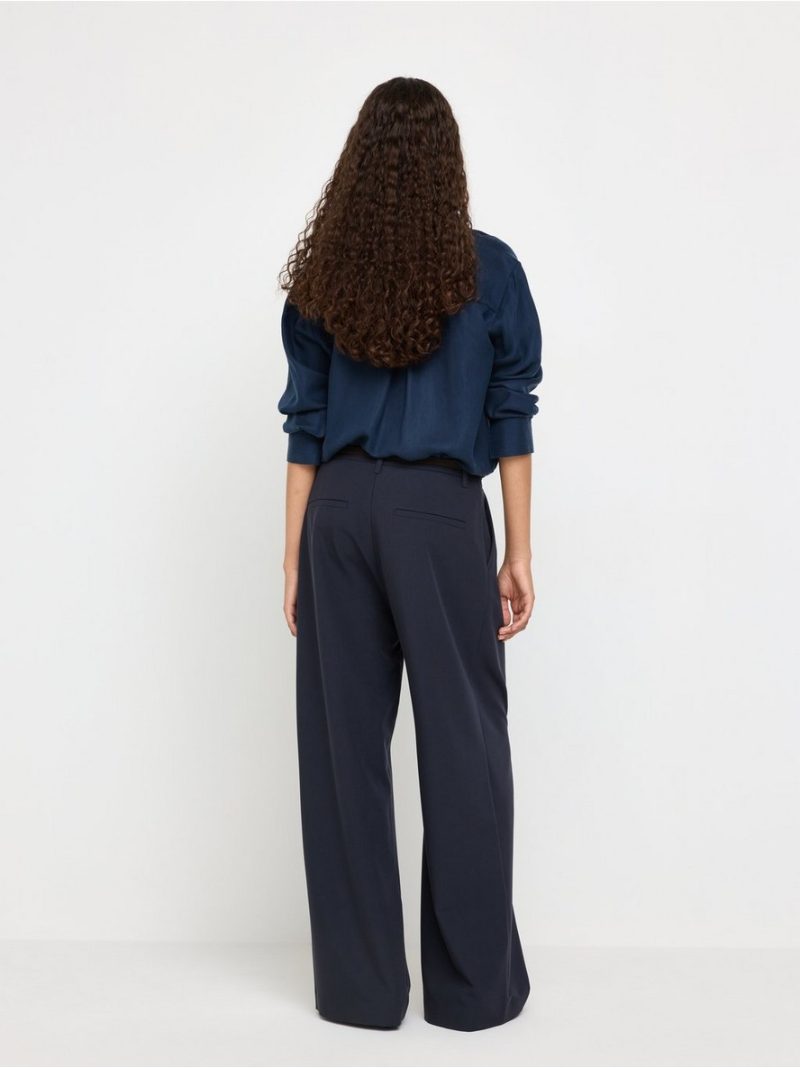 Wide trousers with mid waist - 3012282-7318