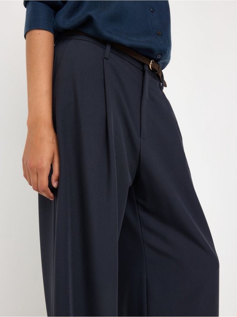 Wide trousers with mid waist - 3012282-7318