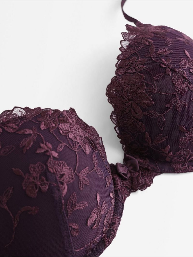 ella m – Malva push-up bra with lace - 3012382-5679