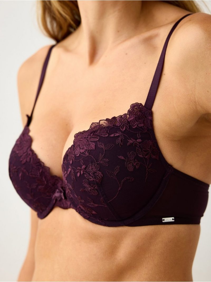 ella m – Malva push-up bra with lace - 3012382-5679