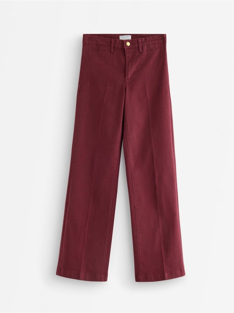 Wide trousers with pleats - 3012443-7332