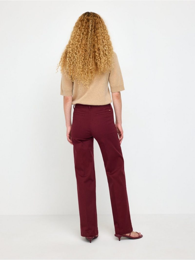 Wide trousers with pleats - 3012443-7332
