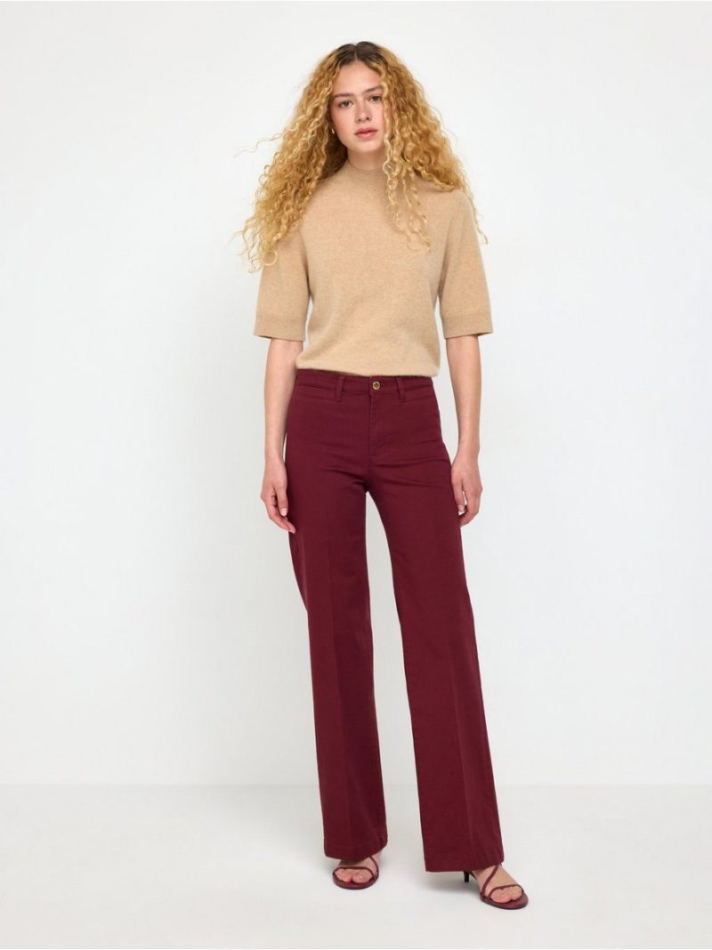 - Wide trousers with pleats Wide trousers with pleats - 3012443-7332