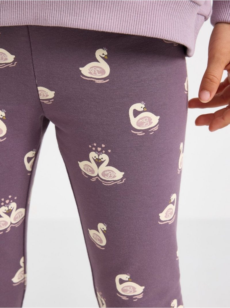 Leggings with brushed inside - 3013591-7341