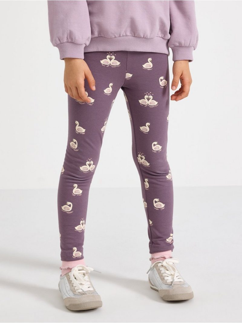 Leggings with brushed inside - 3013591-7341