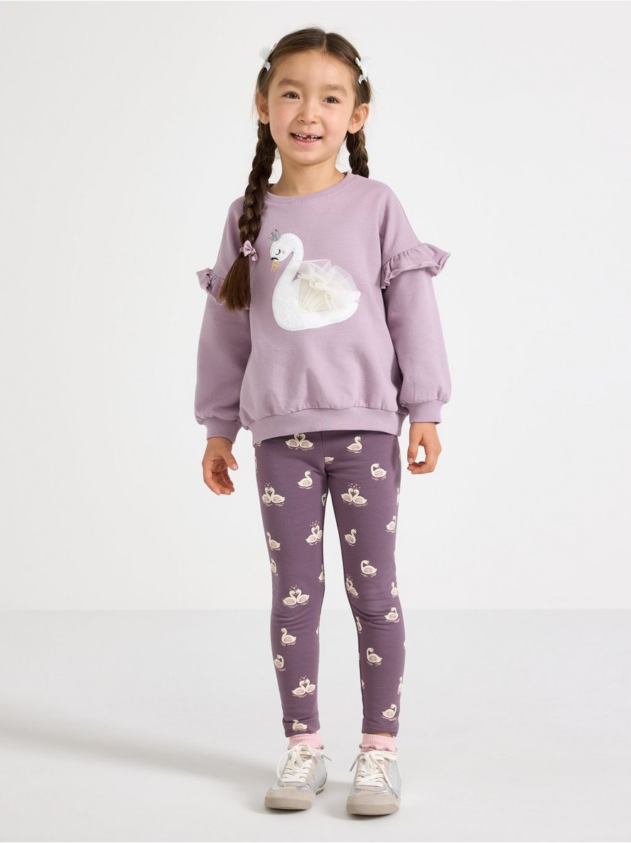 Leggings with brushed inside - 3013591-7341
