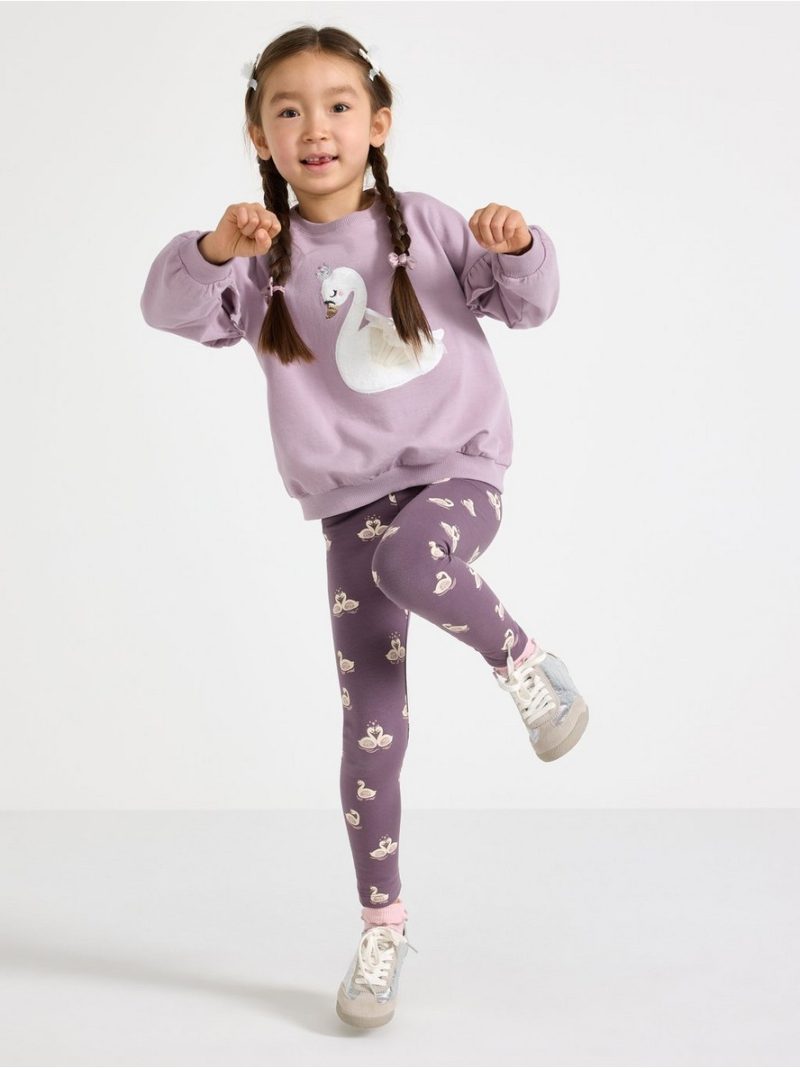 Leggings with brushed inside - 3013591-7341