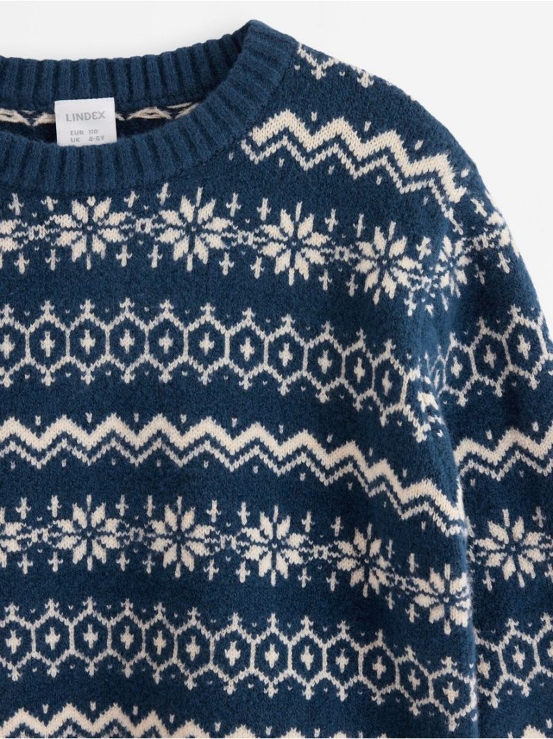 Fair Isle jumper with long sleeves - 3013980-6842