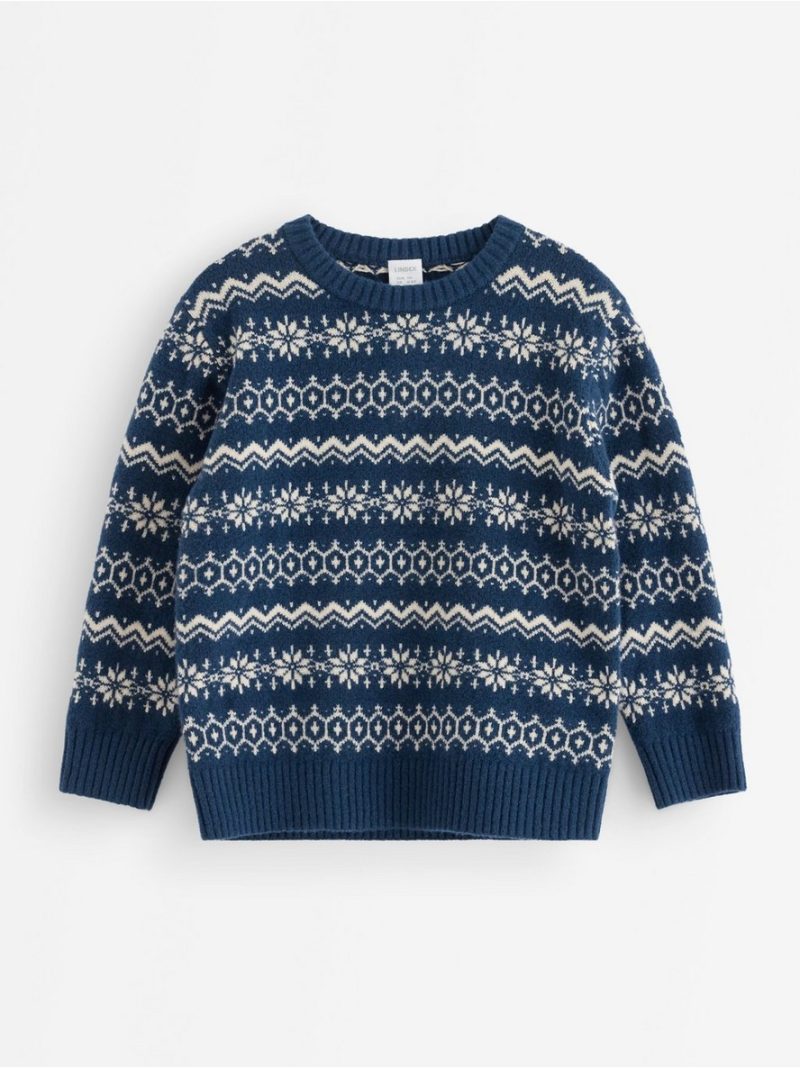 Fair Isle jumper with long sleeves - 3013980-6842