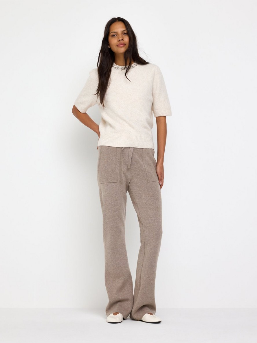 FLARE fine-knit trousers - 3014163-4653