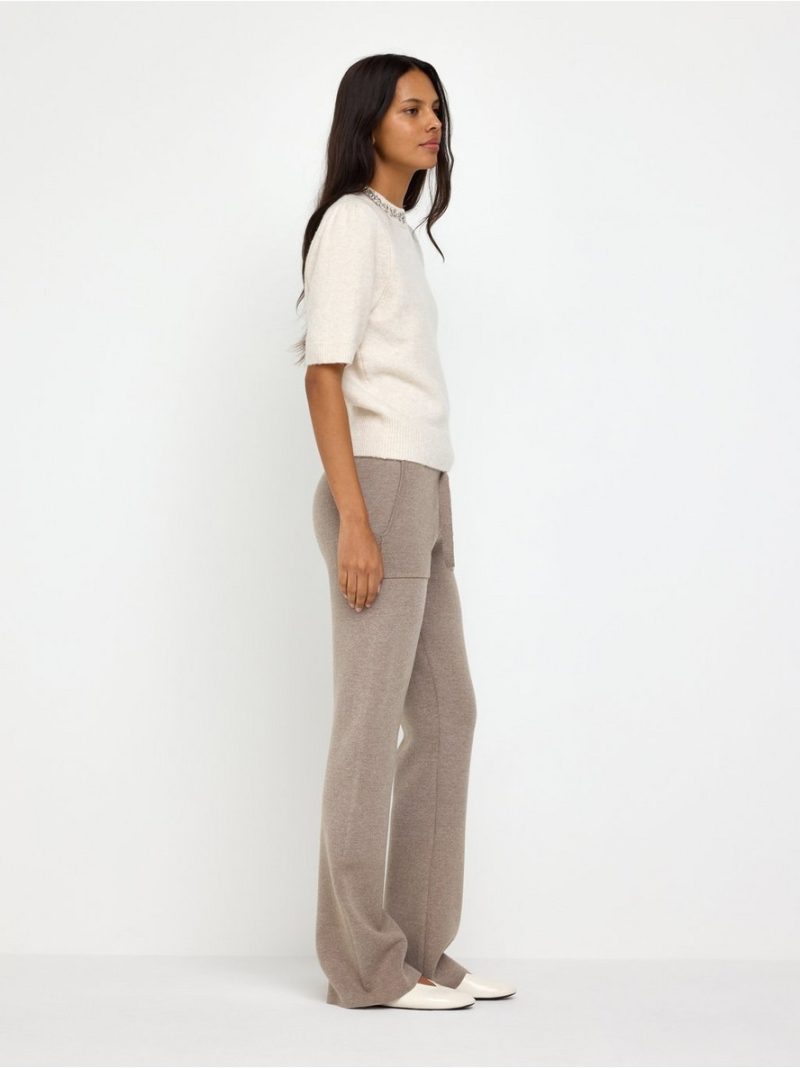 FLARE fine-knit trousers - 3014163-4653