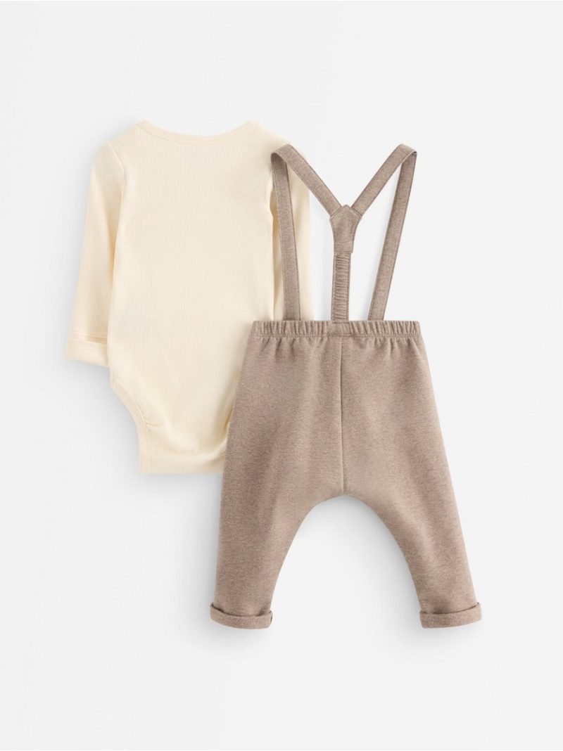 Set with bodysuit and dungarees - 3014316-6809