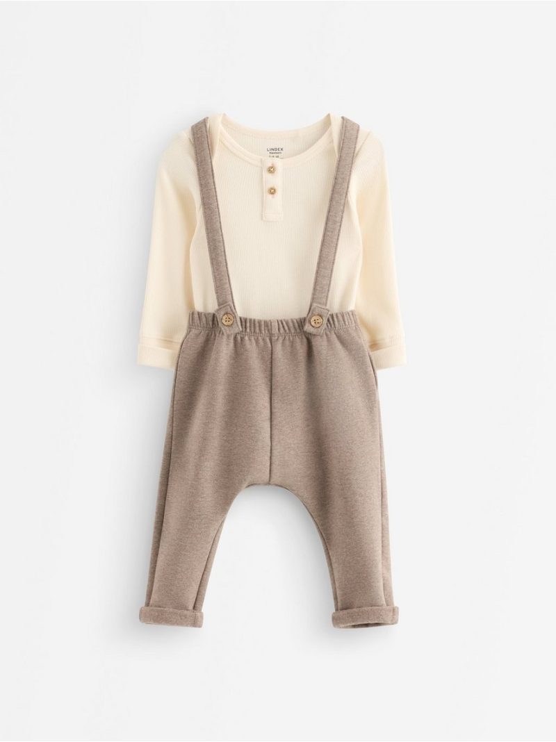 Set with bodysuit and dungarees - 3014316-6809