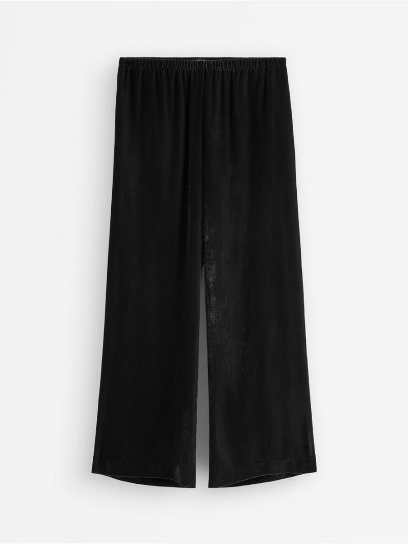 WIDE trousers in velvet - 3014391-80