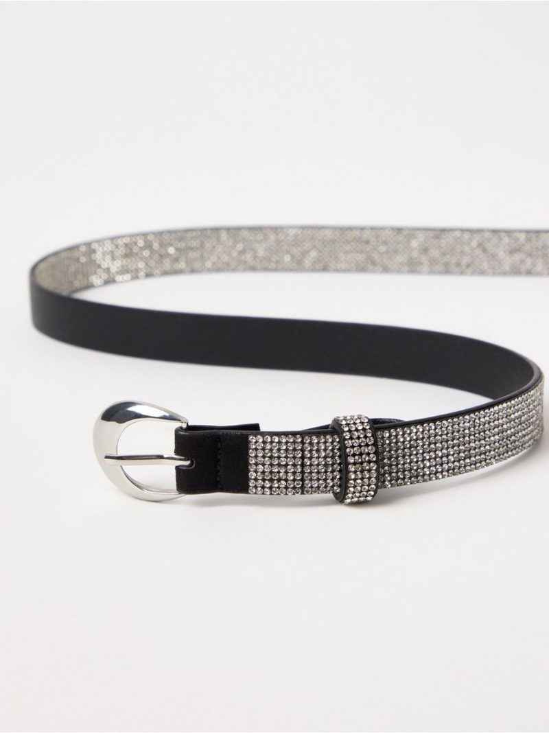 Belt with rhinestones - 3015590-8431