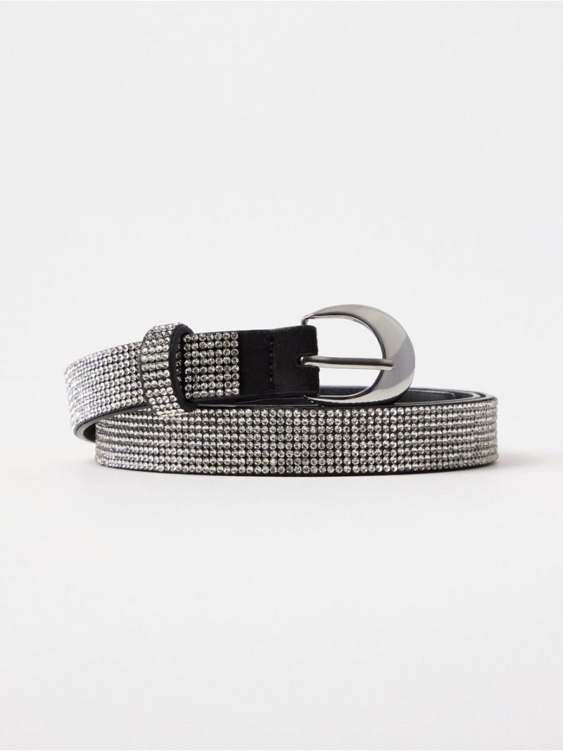 Belt with rhinestones - 3015590-8431